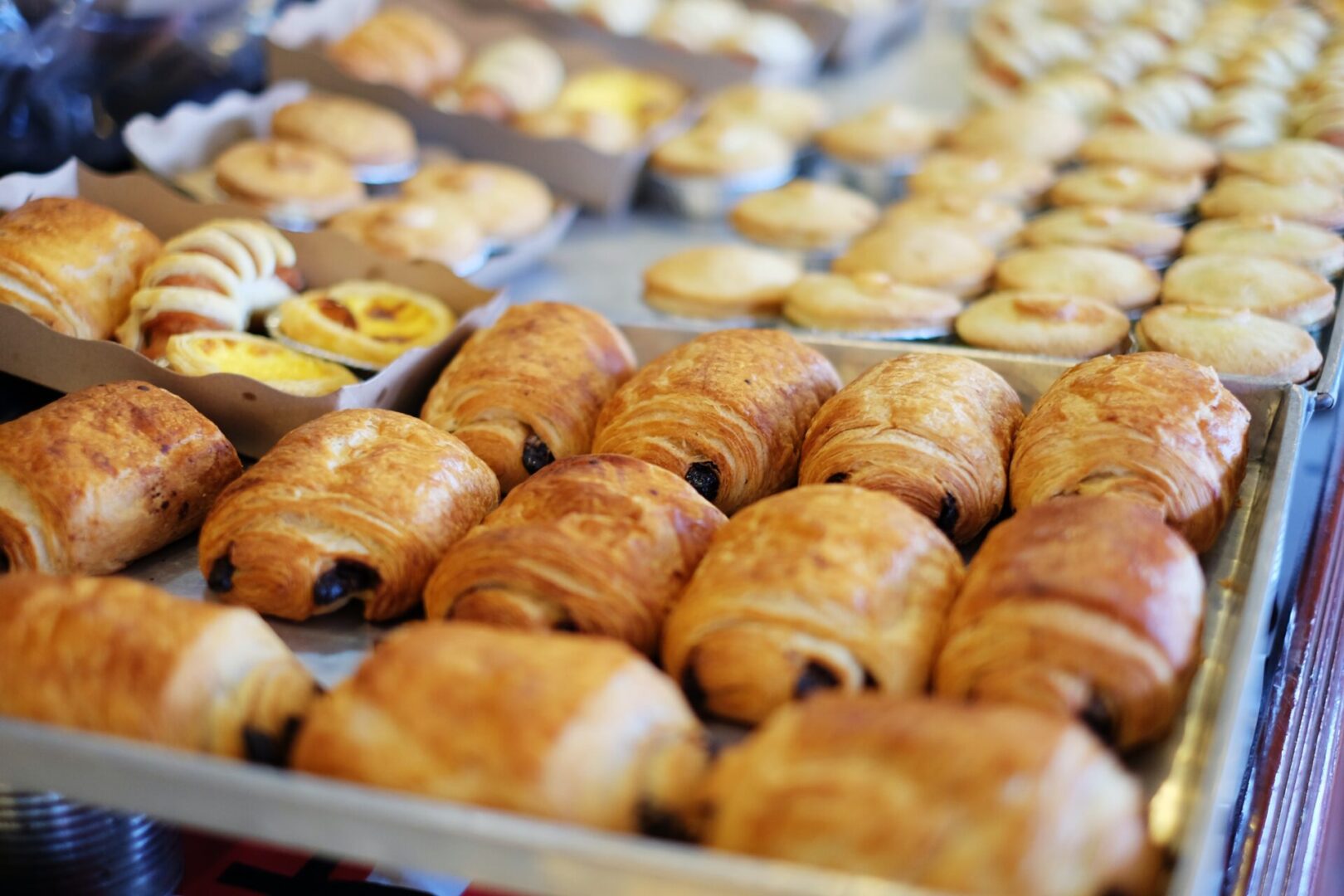 Trays of pastries
